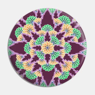 Purple Henna Bloom Pin