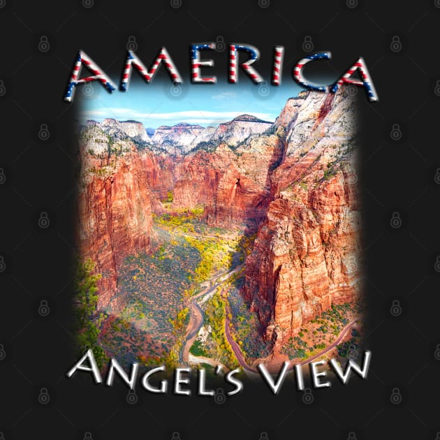 America - Utah - Zion Angel's View by TouristMerch