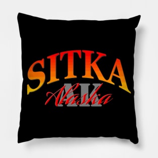 City Pride: Sitka, Alaska Pillow