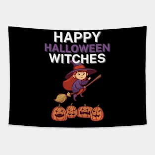 Happy halloween witches Tapestry