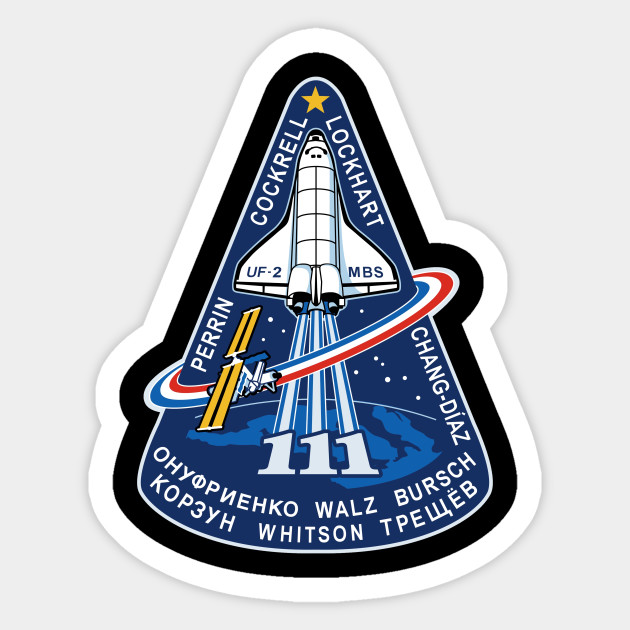 Space Shuttle Nasa Mission Astronaut Crew Patch Space Shuttles Sticker Teepublic