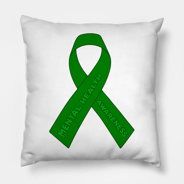 Mental Health Awareness Pillow by DiegoCarvalho