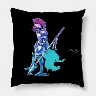 Blue Knight Pillow