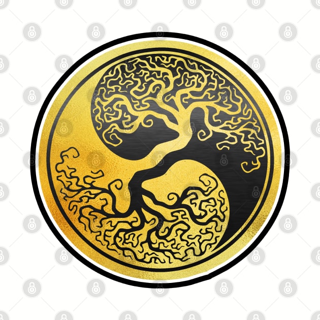 Yin Yang Tree of Life natural balance opposing forces by masterpiecesai