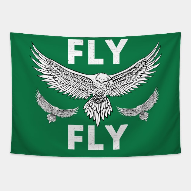 Flying Eagle Fly Shirt Tapestry by JJDezigns