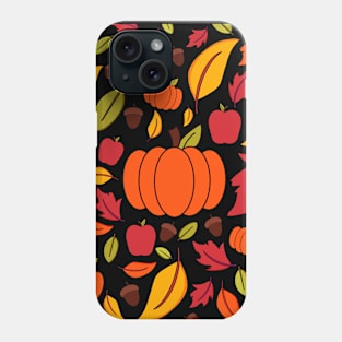 Pumpkin Fall Pattern Phone Case