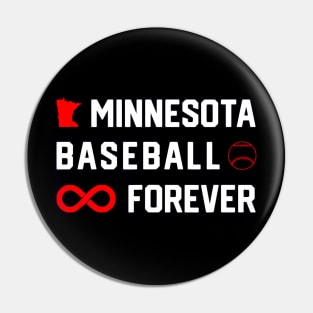 Minnesota Baseball Forever MN State Pin