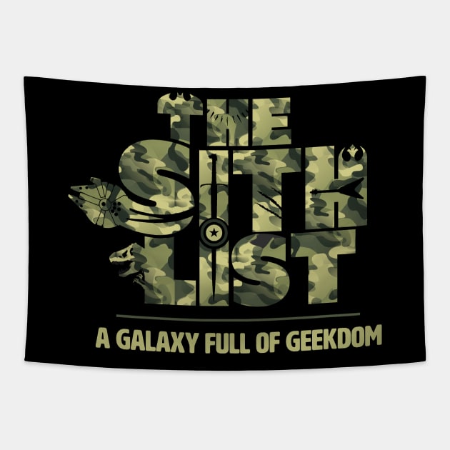 The Sith List Camo Tapestry by The Sith List