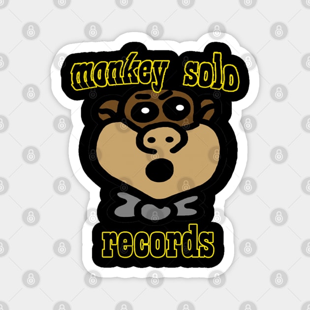 Monkey Solo Records 2023 Magnet by Artist_Imagination