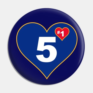 STL #1 in your heart Pin