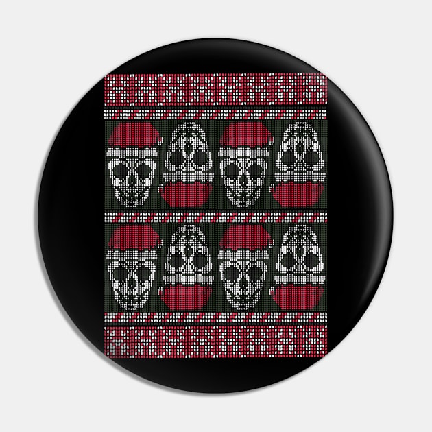 SKULLS UGLY SWEATER Pin by Bombastik