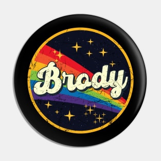 Brody // Rainbow In Space Vintage Grunge-Style Pin