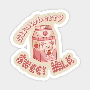 Cute Pink Milk Magnet