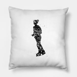 Roller skating girl Pillow