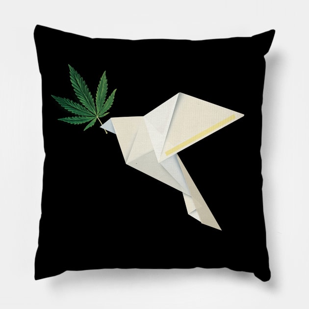 Peace & Love Pillow by linesonstuff