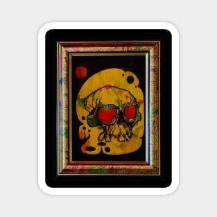 Gold Framed Skull #2 Magnet