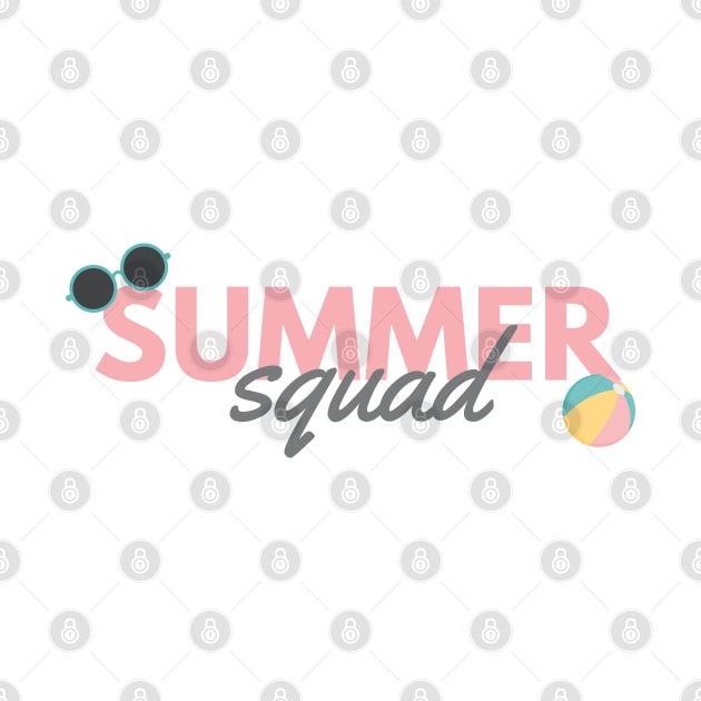 Summer Squad. Sun, Surf, Sand Design for Summer and Beach Lovers. by That Cheeky Tee