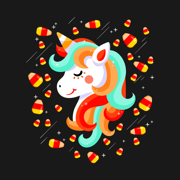 Unicorn Candy Corn by PaulAksenov