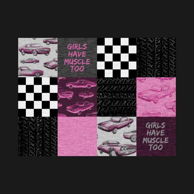 Girls Have Muscle Too - Hot Pink by SugarPineDesign