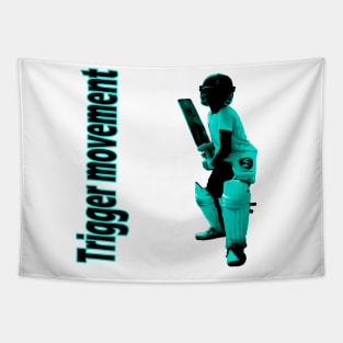 trigger movement :  cricket sport Tapestry