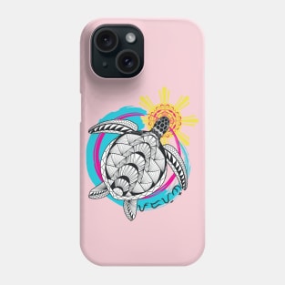 Tribal line Art Turtle / Baybayin word Padayon (to continue) Phone Case