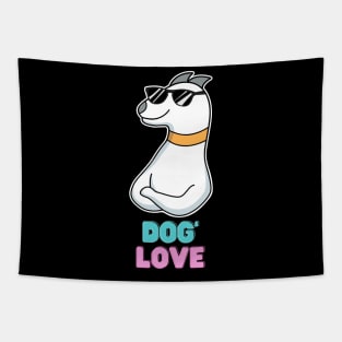 Love dog my family Tapestry