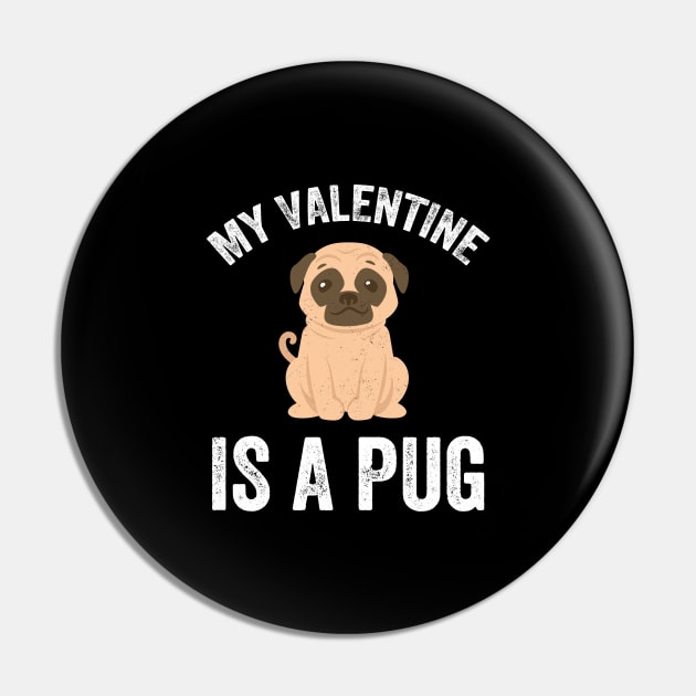 My valentine is a pug Pin by captainmood