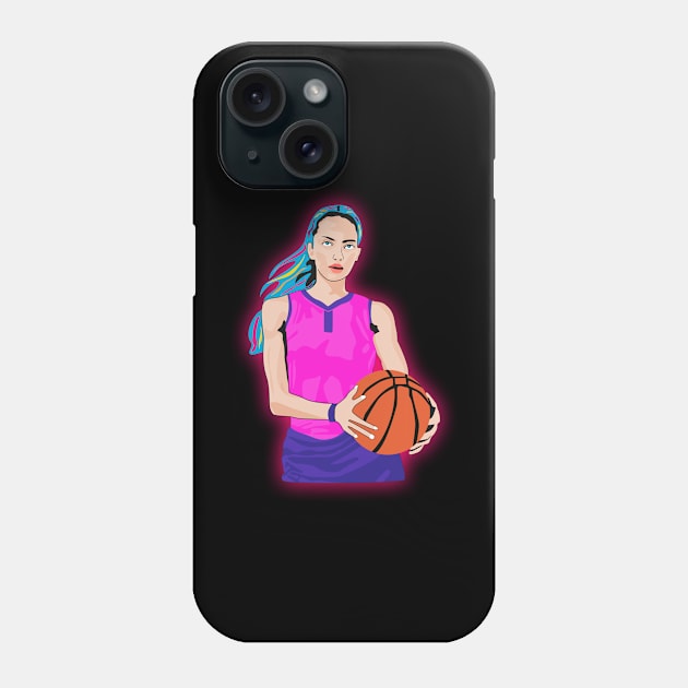 Women's Basketball Phone Case by Womens Art Store