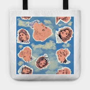 Blue Skies, Pink Faces 2 Tote