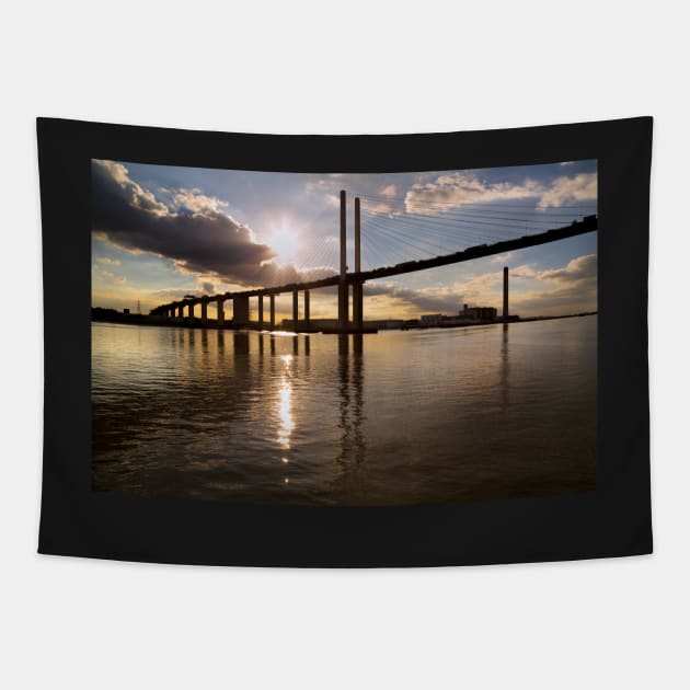 Dartford Crossing 1 Tapestry by GeoffCarpenter