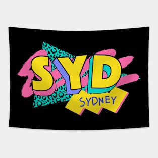 Retro 90s Sydney SYD / Rad Memphis Style / 90s Vibes Tapestry