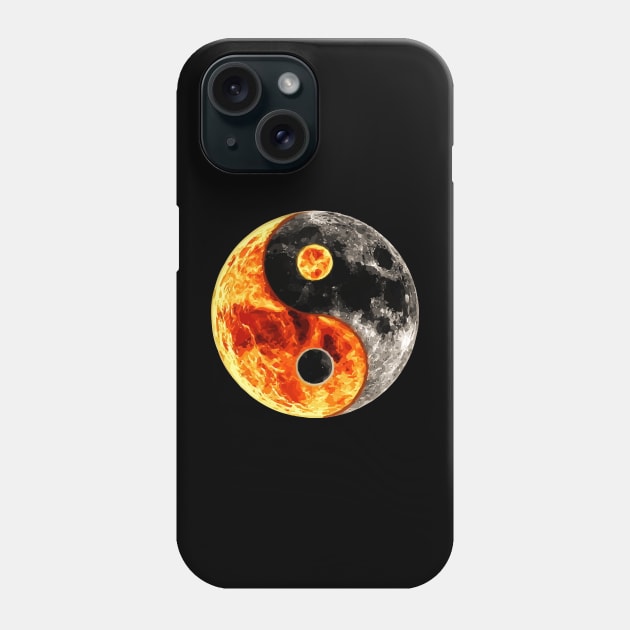 Moon sun yin yang Phone Case by Lamink