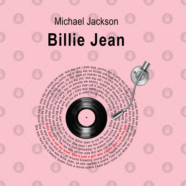 BILLIE JEAN LYRICS ILLUSTRATIONS by Vansa Design