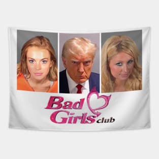 Paris Hilton, lindsay lohan & Donald Trump Bad Girls Club Tapestry