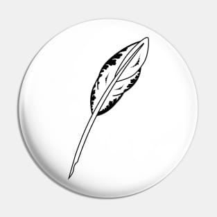 Feather symbol - Masonic symbol of Assistant Secretary for Blue Lodge Freemasonry Pin