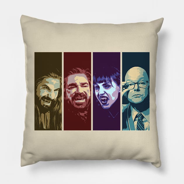 what we do in the shadows - vintage classic Pillow by HANASUISI