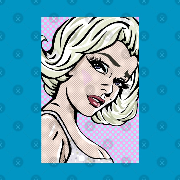 Marilyn Monroe Lichtenstein by FanboyMuseum