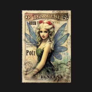 Vintage Fairy Postage Stamp T-Shirt