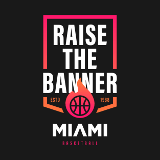 Cool Miami Bringing the Heat Championship Banner Fan Gift T-Shirt