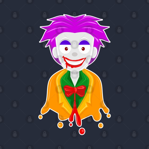 Joker Cartoon art by Cuzcrazy Arts