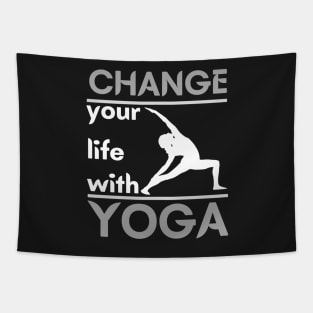 Change your life with yoga Tapestry