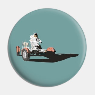 Astronaut Driving Moon Buggy Pin