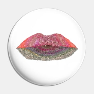 Floral Lips 2 Pin