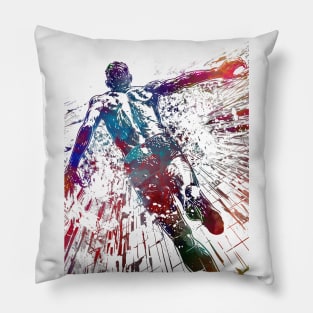 Swimming sport art #swimmer #sport Pillow