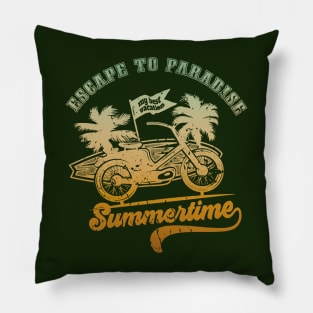 Escape to paradise Summertime Pillow