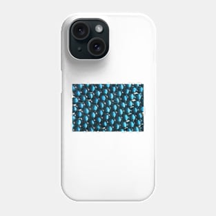 Clear Blue Glass Stones Phone Case