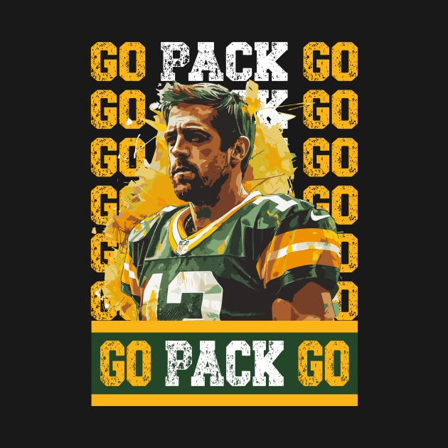 Aaron Rodgers Green Bay Packers by vectrus
