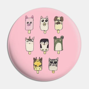 Cute Animalistic Icecreams Pin