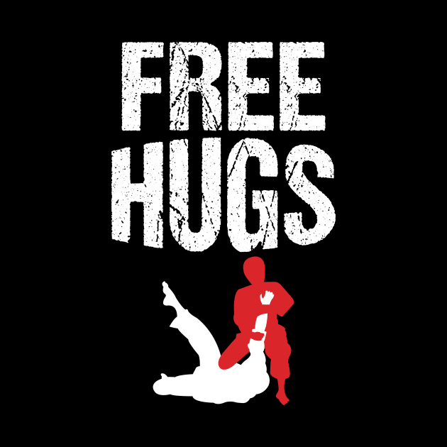 Cute Free Hugs Jiu Jitsu BJJ Martial Arts by theperfectpresents