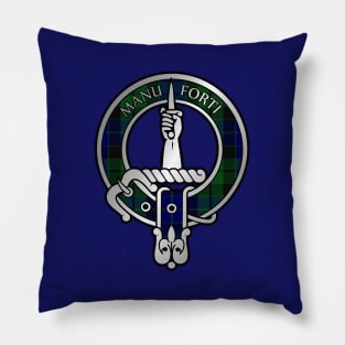 Clan MacKay Crest & Tartan Pillow